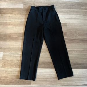Spring 🌸 Black High Waisted Tailored Cropped Trouser Pants with Pleat